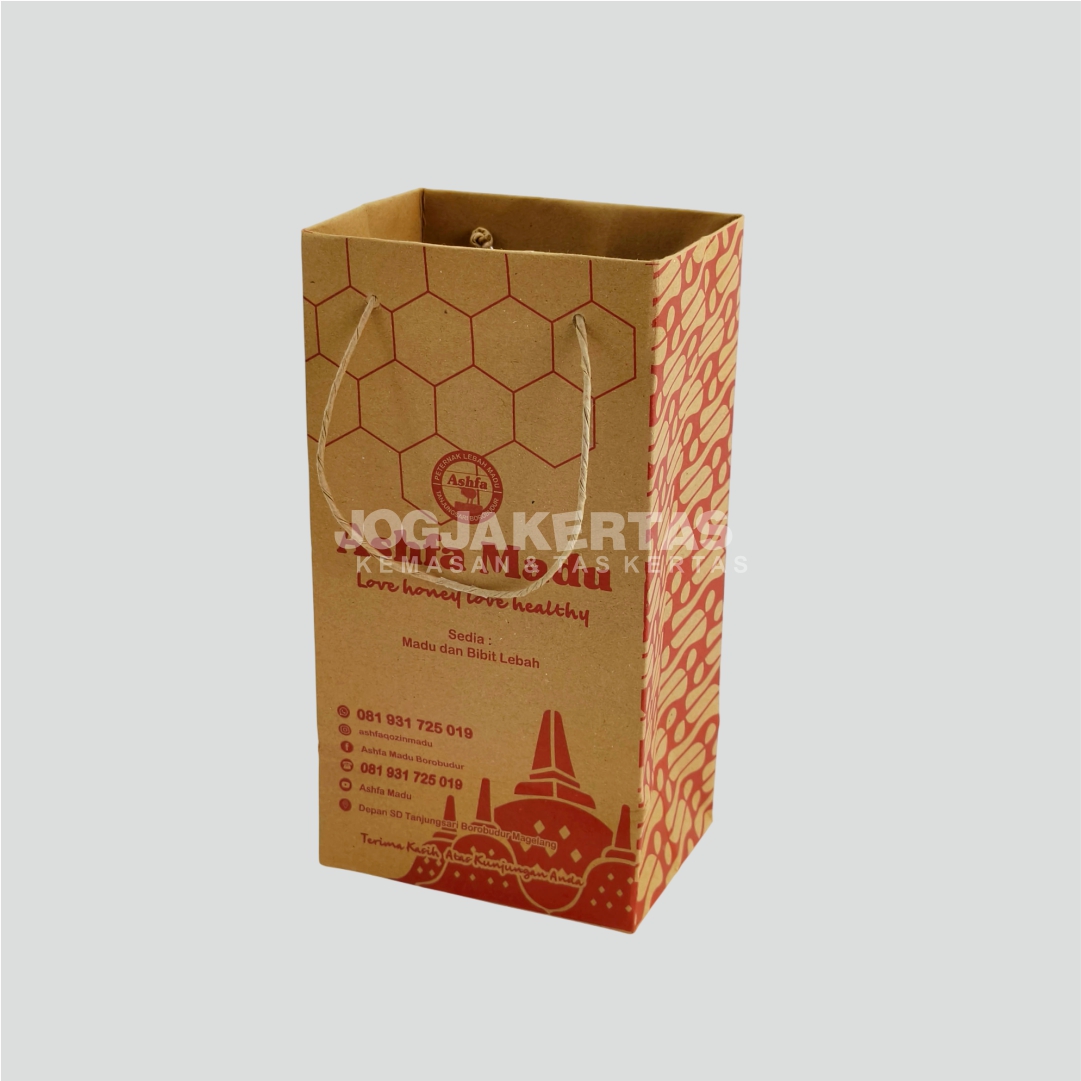 jogja_kertas_paperbag 12x9x23 ashfa madu borobudur