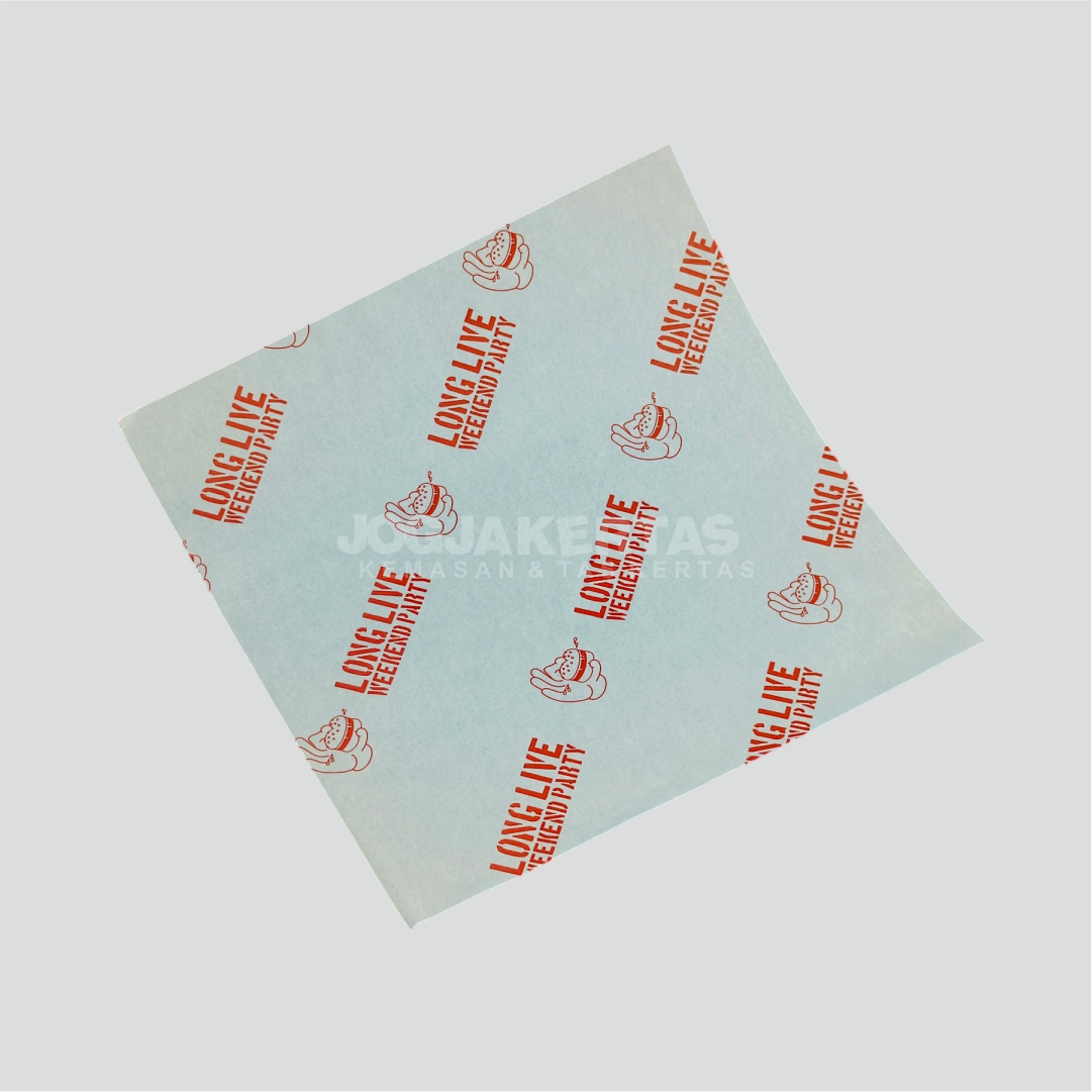 Alas Kertas Burger 1 Warna